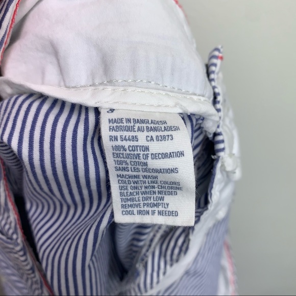 AMERICAN EAGLE STRIPED COTTON SHORTS 8 - Picture 4 of 4
